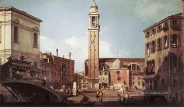  Canal Kunst - Ansicht von Campo Santi Apostoli Canaletto